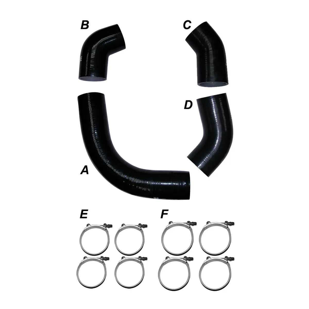 PPE 115910101 Silicone Hose & Clamp Kit (2001 Duramax) - Southern Diesel Supply