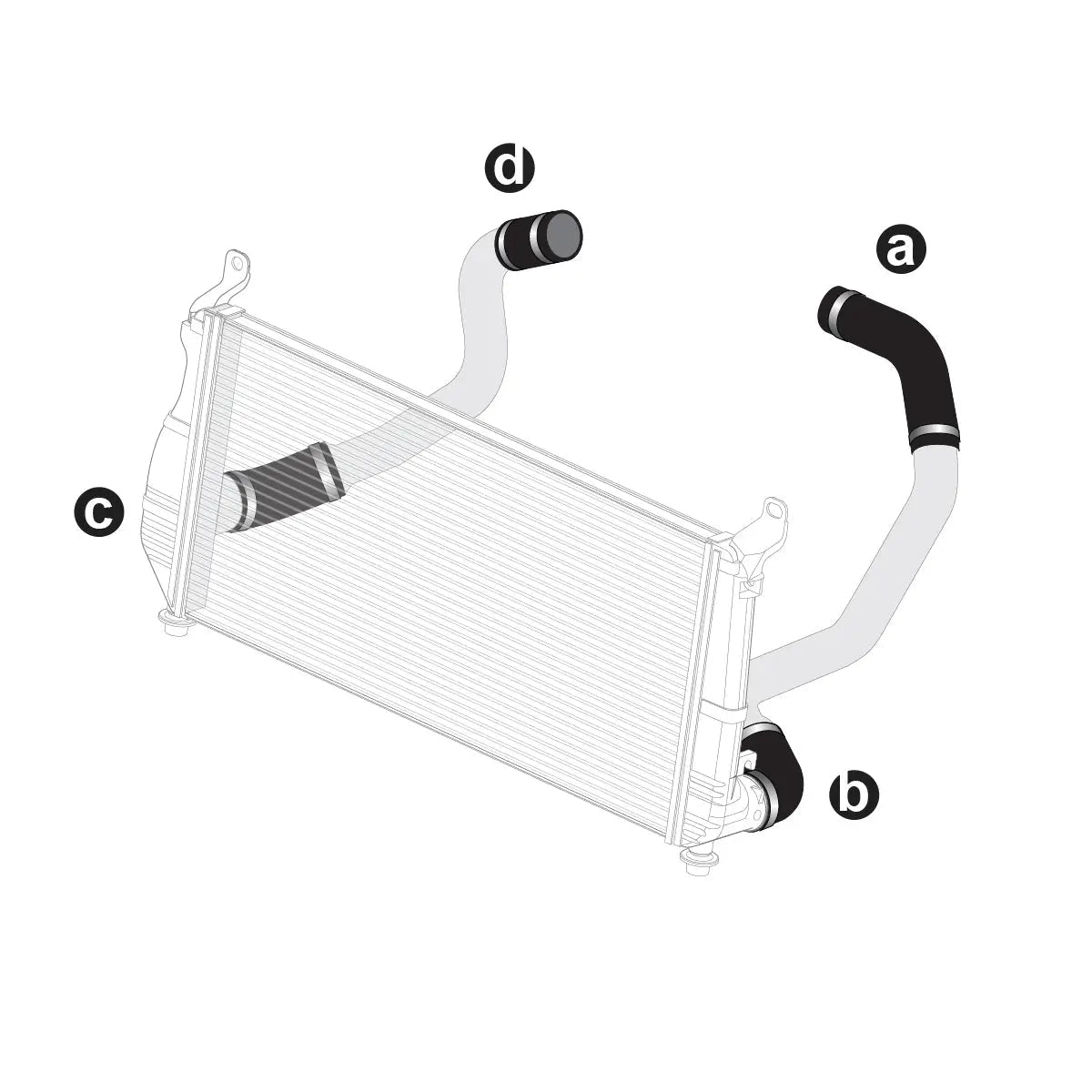 PPE 115910204 Silicone Hose & Clamp Kit (2002 - 2004 Duramax) - Southern Diesel Supply