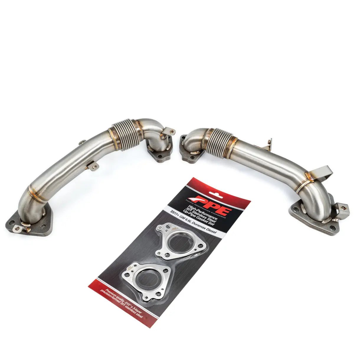 PPE 116122000 OEM Length Replacement High Flow Up-Pipe Kit (2017-2026 6.6L Duramax) - Southern Diesel Supply