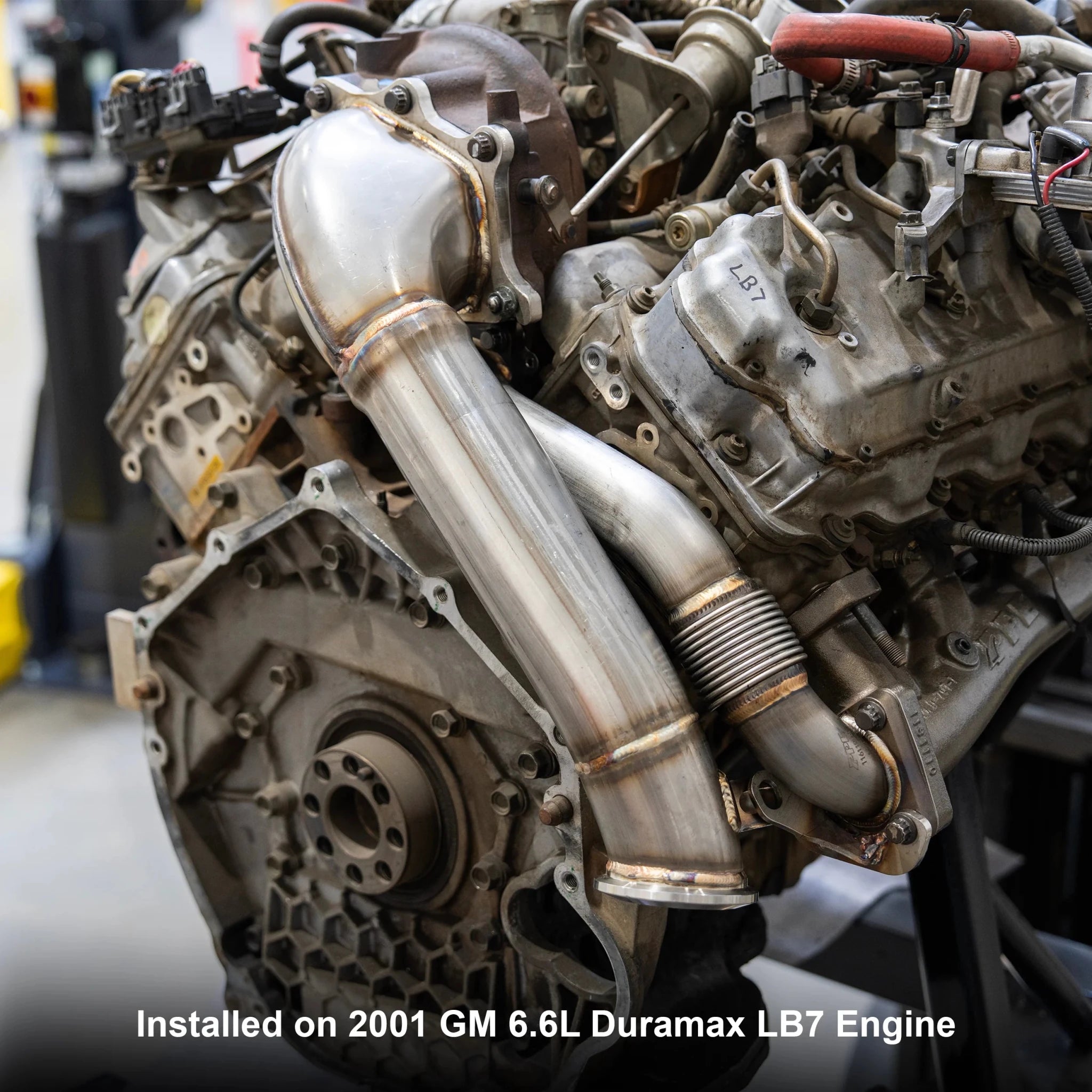 PPE 117000400 3" Stainless Steel Downpipe (2001 - 2004 Duramax) - Southern Diesel Supply