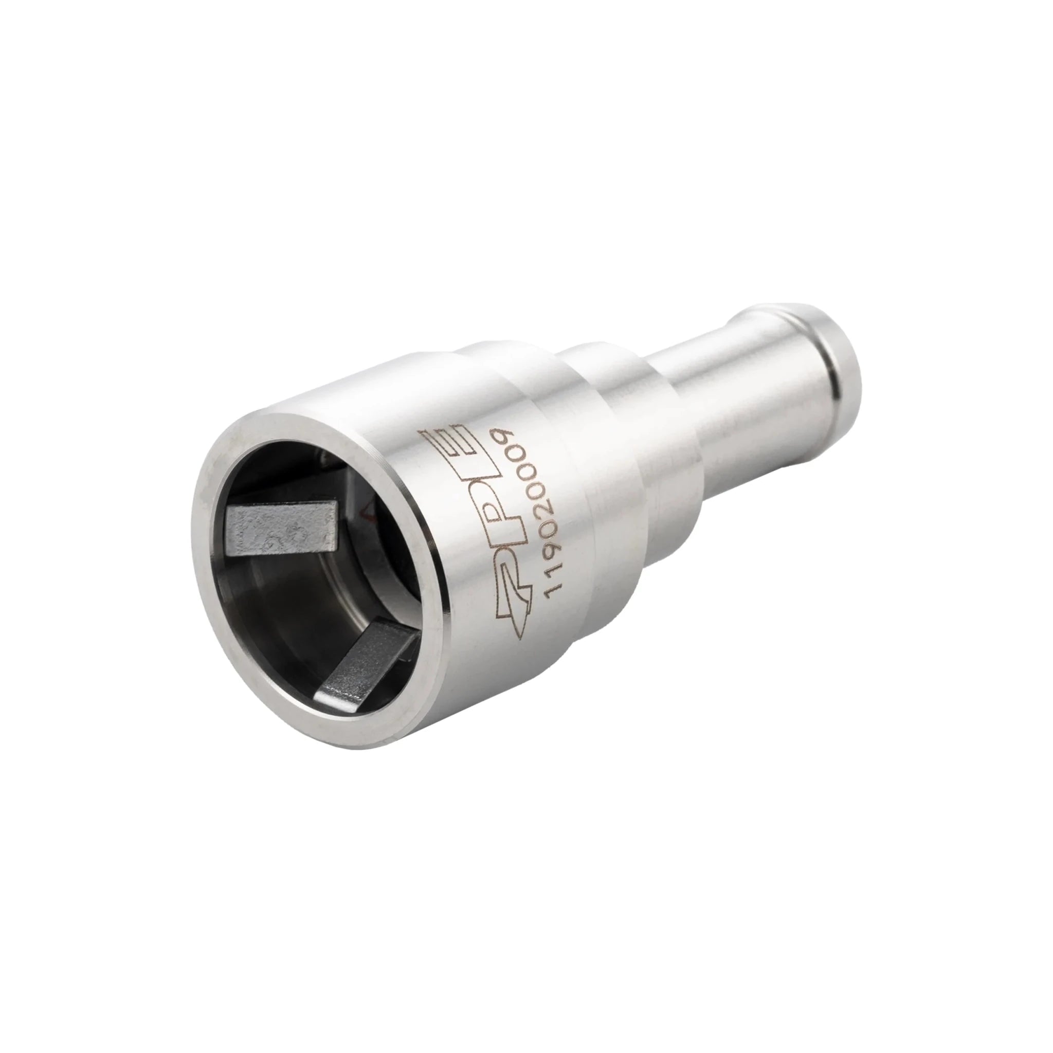 PPE 119020009 Stainless Steel Heater Hose Connector (2001 - 2014 Duramax) - Southern Diesel Supply