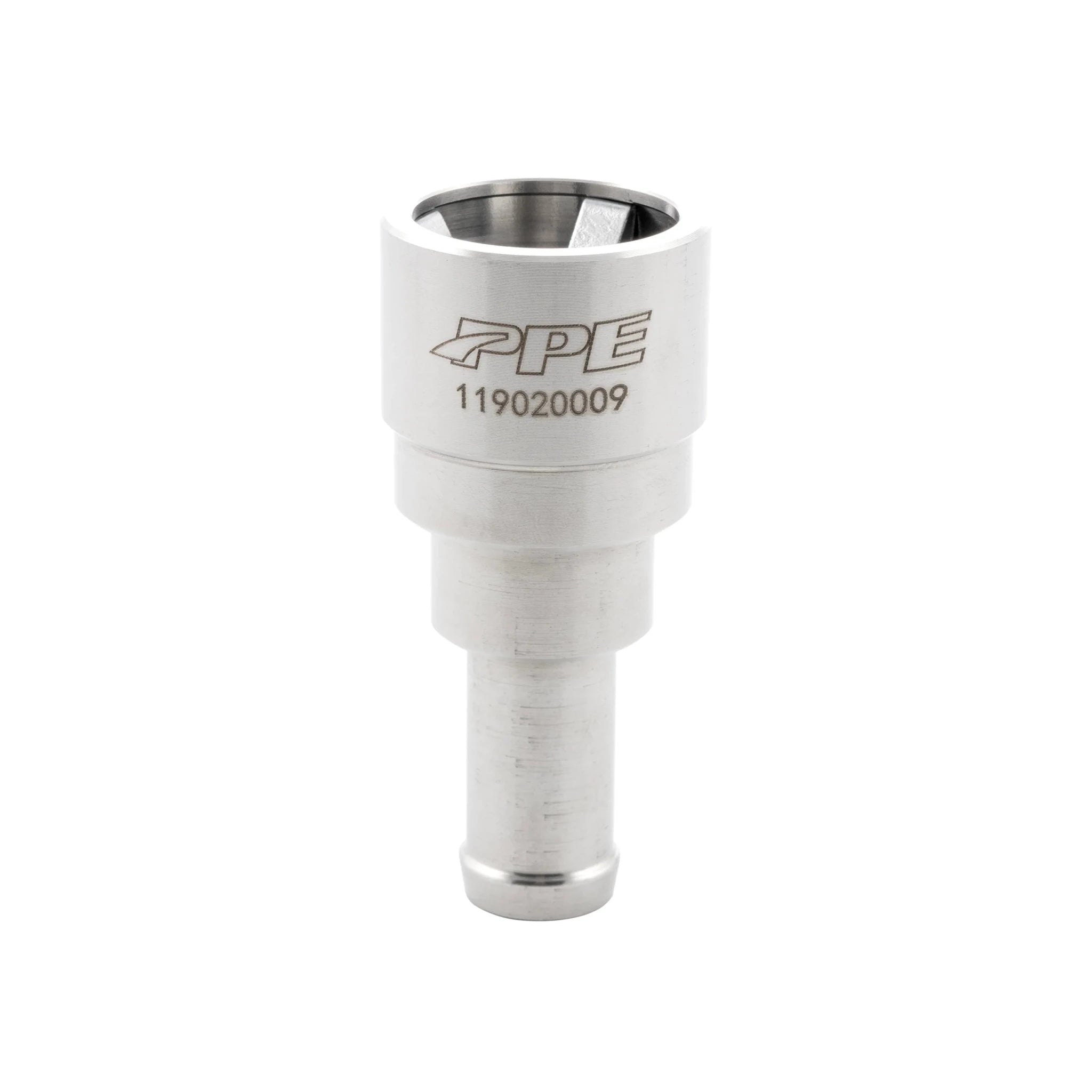 PPE 119020009 Stainless Steel Heater Hose Connector (2001 - 2014 Duramax) - Southern Diesel Supply