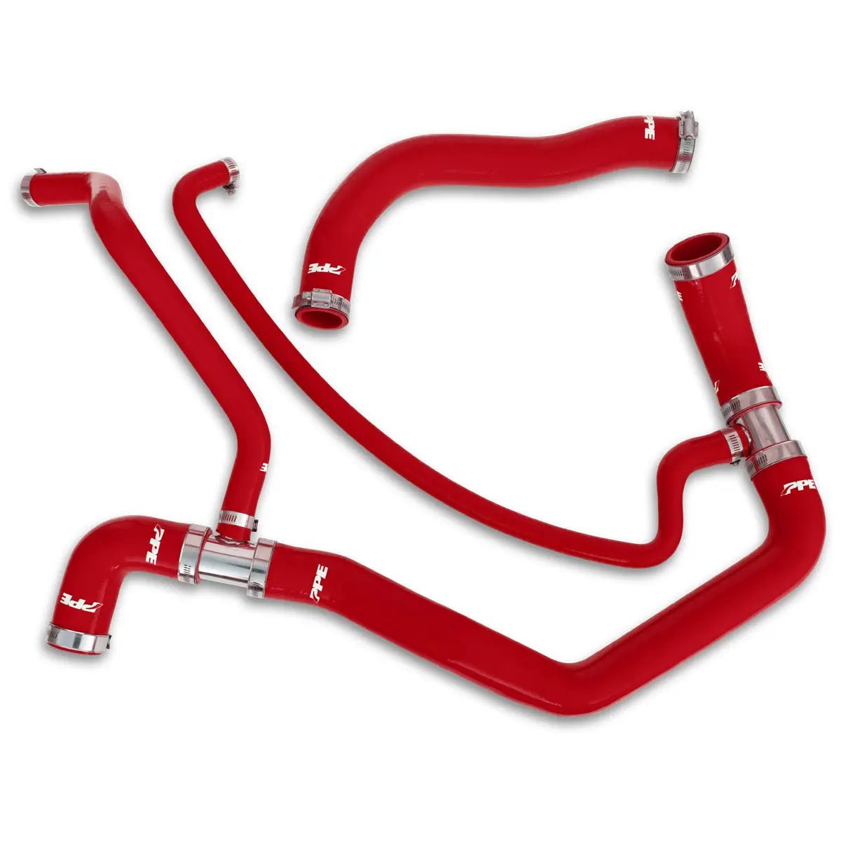 PPE 119020100 Silicone Upper & Lower Radiator Hose Kit (2001 - 2005 Duramax) - Southern Diesel Supply