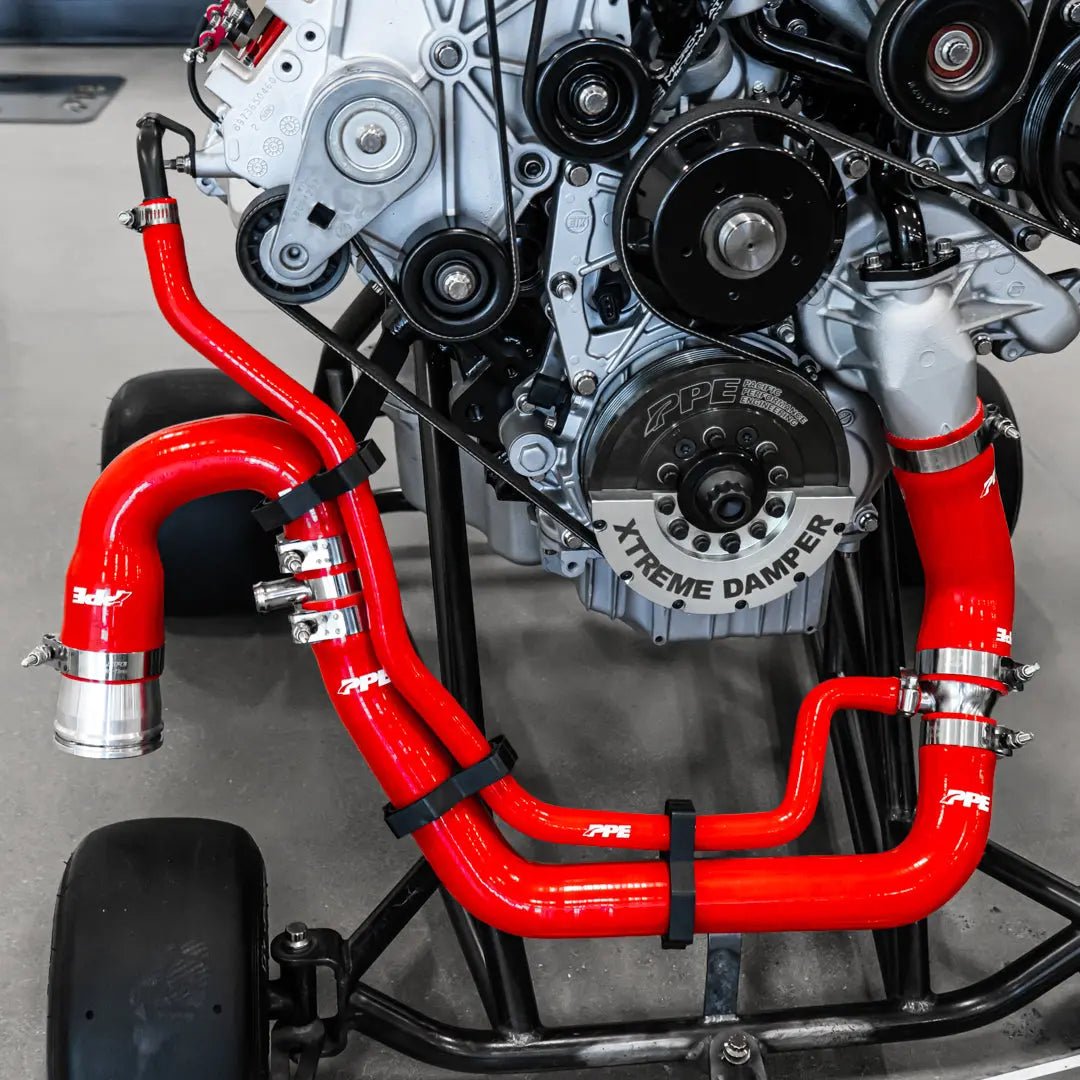 PPE 119020200 Silicone Upper & Lower Radiator Hose Kit (2006 - 2010 Duramax) - Southern Diesel Supply