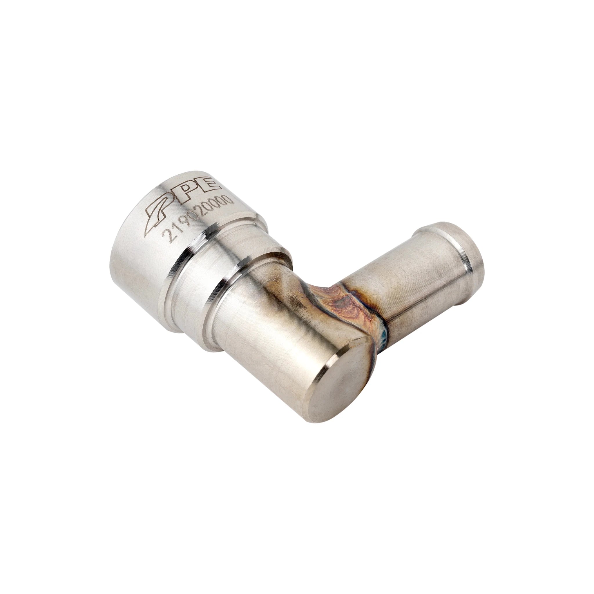 PPE 219020000 Stainless Steel Heater Hose Connector (2007.5 - 2024 Cummins; 2017 - 2019 Duramax) - Southern Diesel Supply
