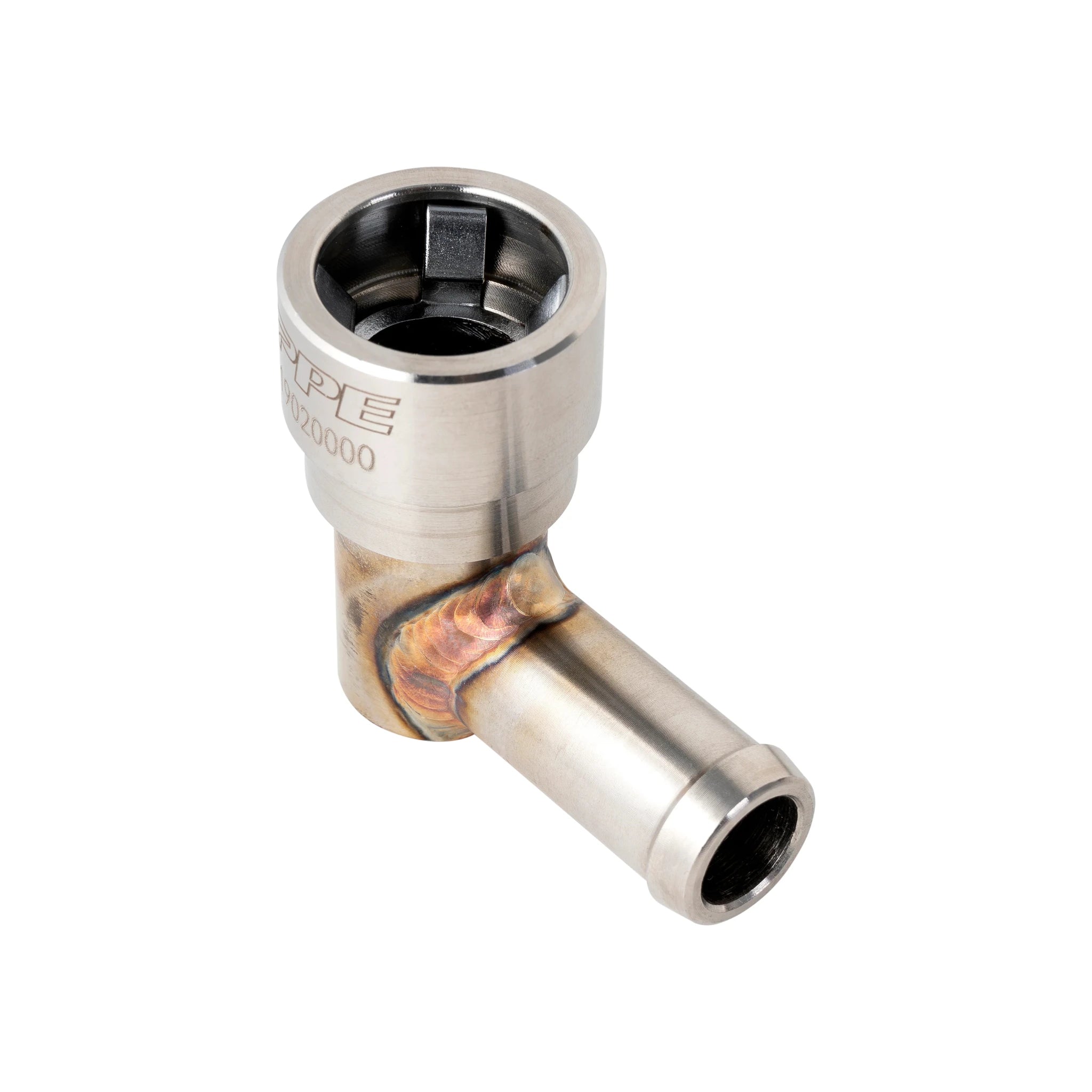 PPE 219020000 Stainless Steel Heater Hose Connector (2007.5 - 2024 Cummins; 2017 - 2019 Duramax) - Southern Diesel Supply
