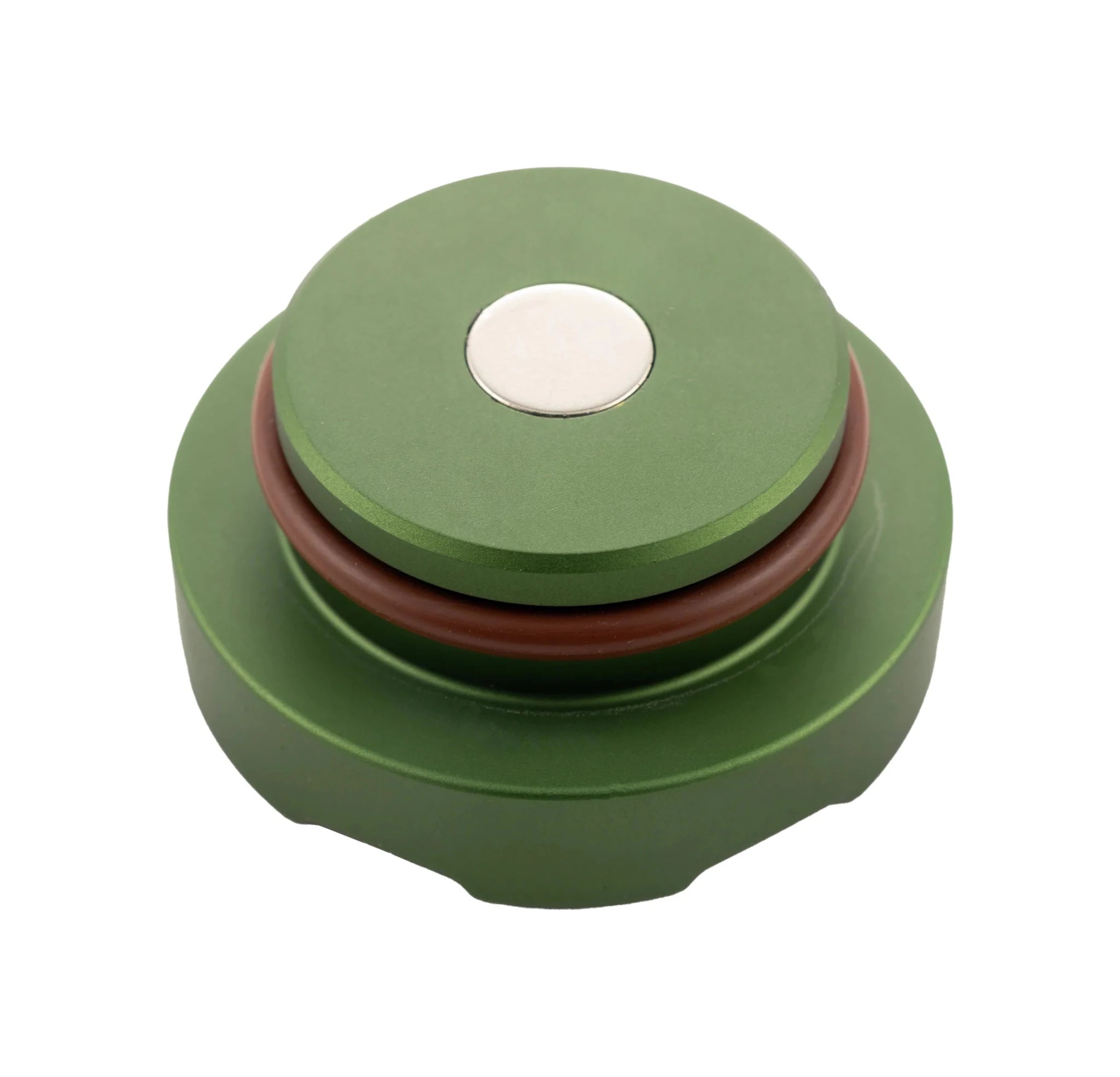 PPE 273001000 Billet Fuel Cap with Built - In Magnet (Anodized Green) (2013 - 2018 6.7L, 2014 - 2018 3.0L Cummins) - Southern Diesel Supply