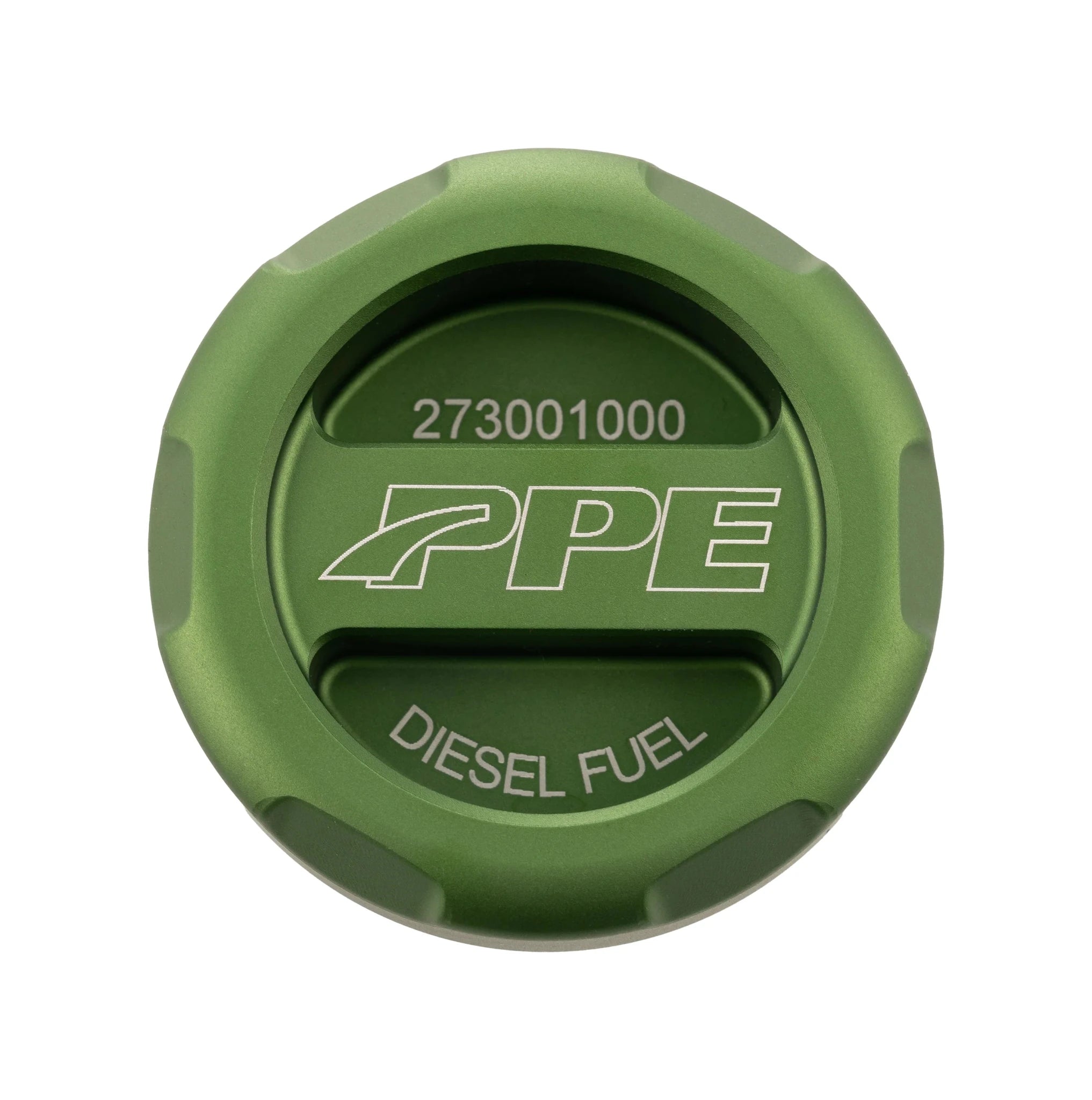 PPE 273001000 Billet Fuel Cap with Built - In Magnet (Anodized Green) (2013 - 2018 6.7L, 2014 - 2018 3.0L Cummins) - Southern Diesel Supply