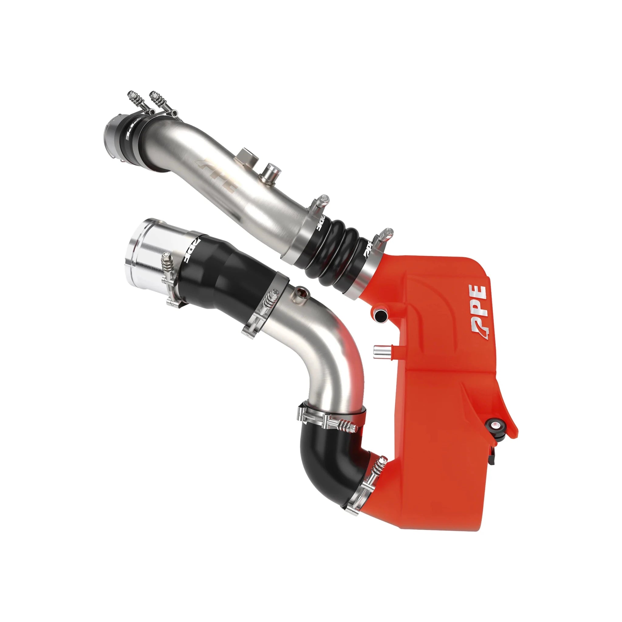 PPE Air - To - Water Intercooler Kit With Brushed Pipes (2011 - 2026 Power Stroke) - Southern Diesel Supply