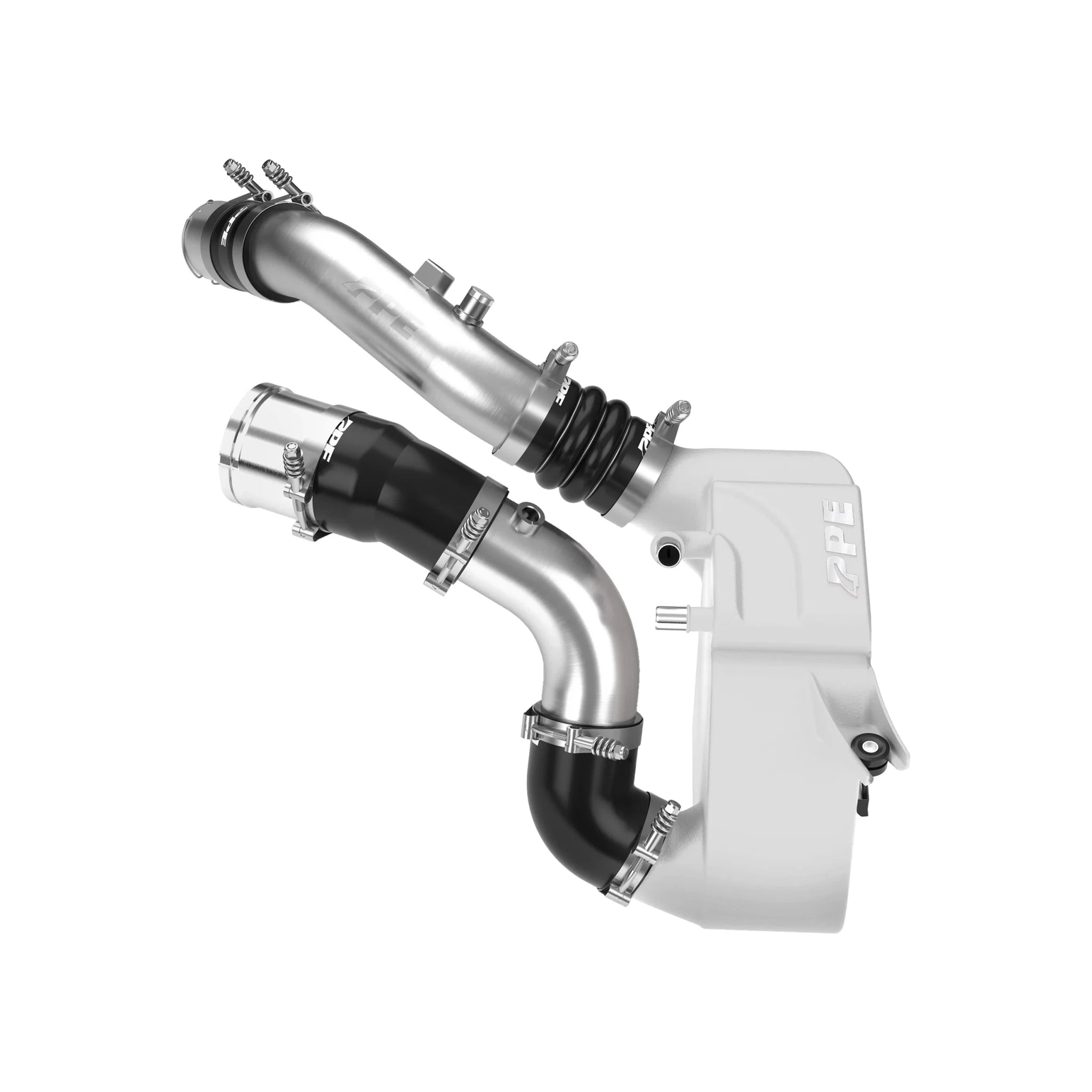 PPE Air - To - Water Intercooler Kit With Brushed Pipes (2011 - 2026 Power Stroke) - Southern Diesel Supply