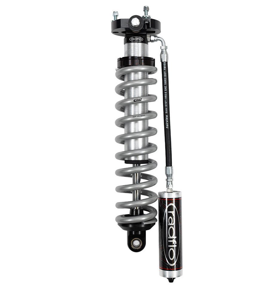 Radflo 2.5 Inch Front Coil-Over Shocks w/Remote Reservoir (2018-2021 3.0L PowerStroke 4WD) - Southern Diesel Supply