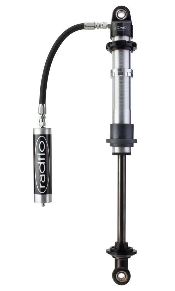 Radflo Off Road 2.0 Inch Coil - Over 14 Inch Travel W/ 7/8 Inch Shaft W/ Remote Reservoir 90 Deg Fitting W/ Dual Rate Spring Hardware Large Bearing COM10 Radflo Suspension - Southern Diesel Supply