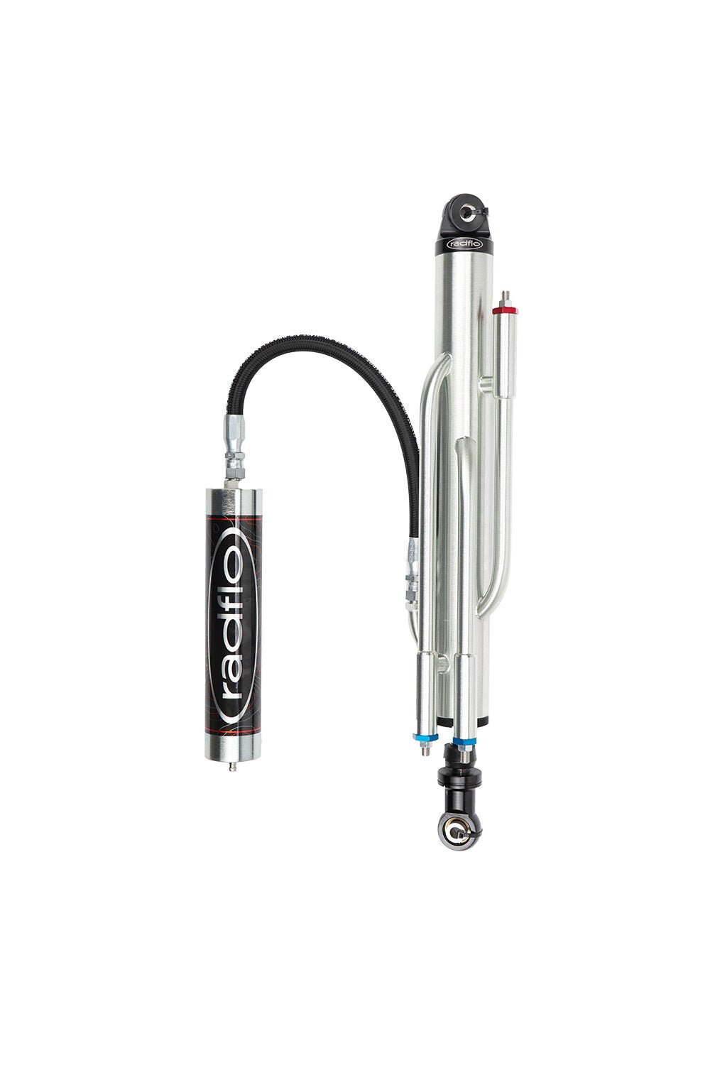Radflo Off Road 2.5 Inch Bypass w/ 7/8 Inch Shaft Remote Reservoir 4 Tube - Southern Diesel Supply