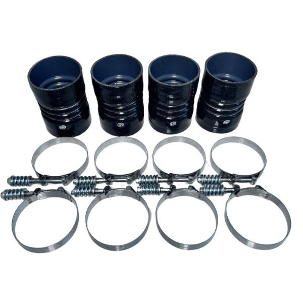 S&B 4" Silicone Coupler with Clamps - Southern Diesel Supply