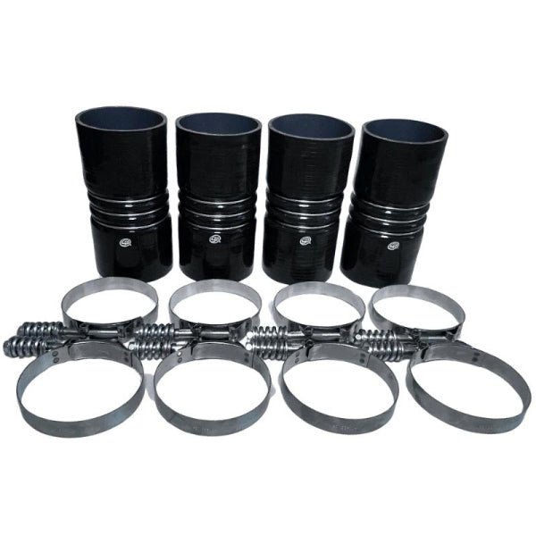 S&B 4" Silicone Coupler with Clamps - Southern Diesel Supply