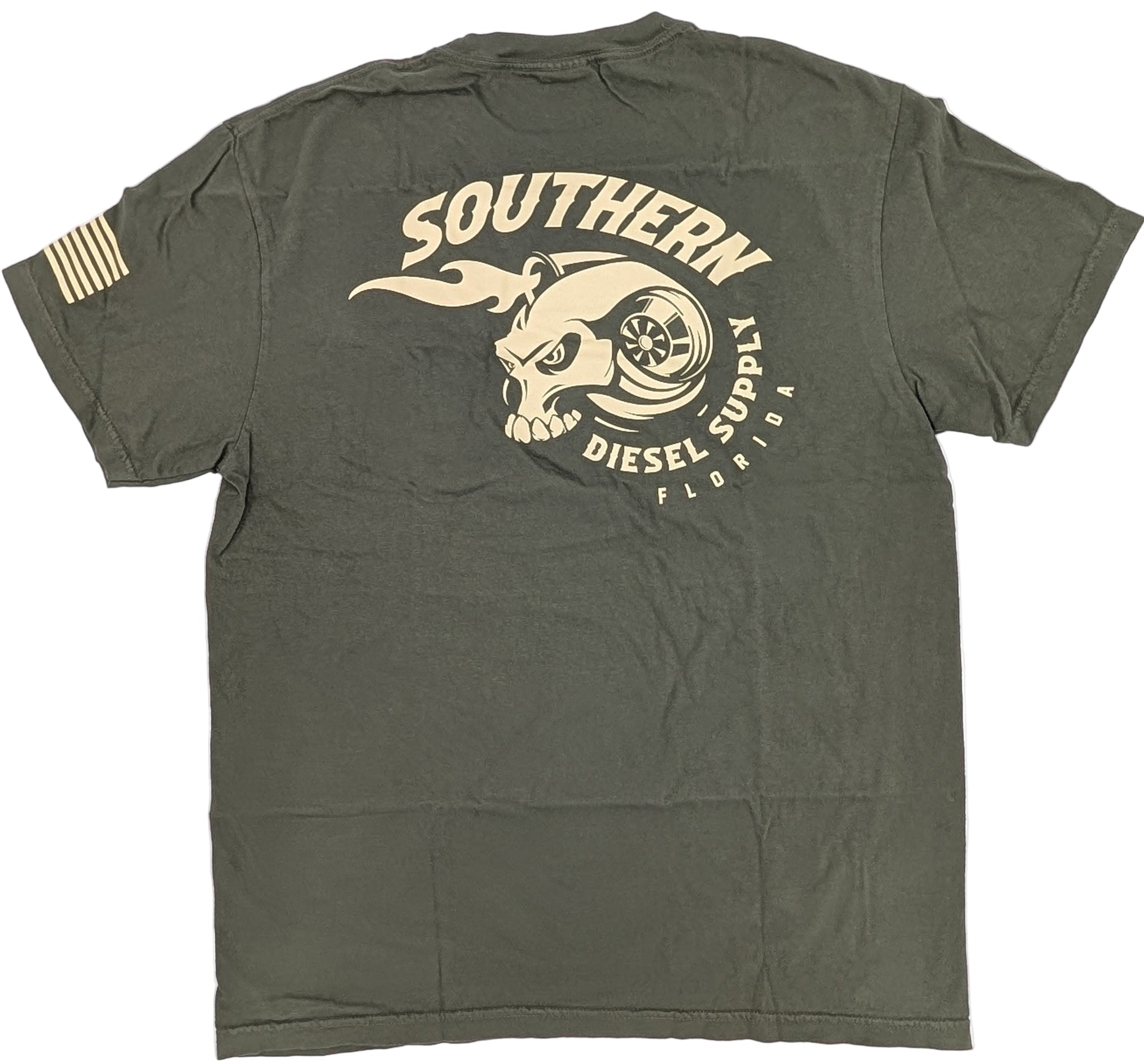 Southern Diesel Supply | Sage & Tan Pocket Tee | Diesel Truck Part - Southern Diesel Supply