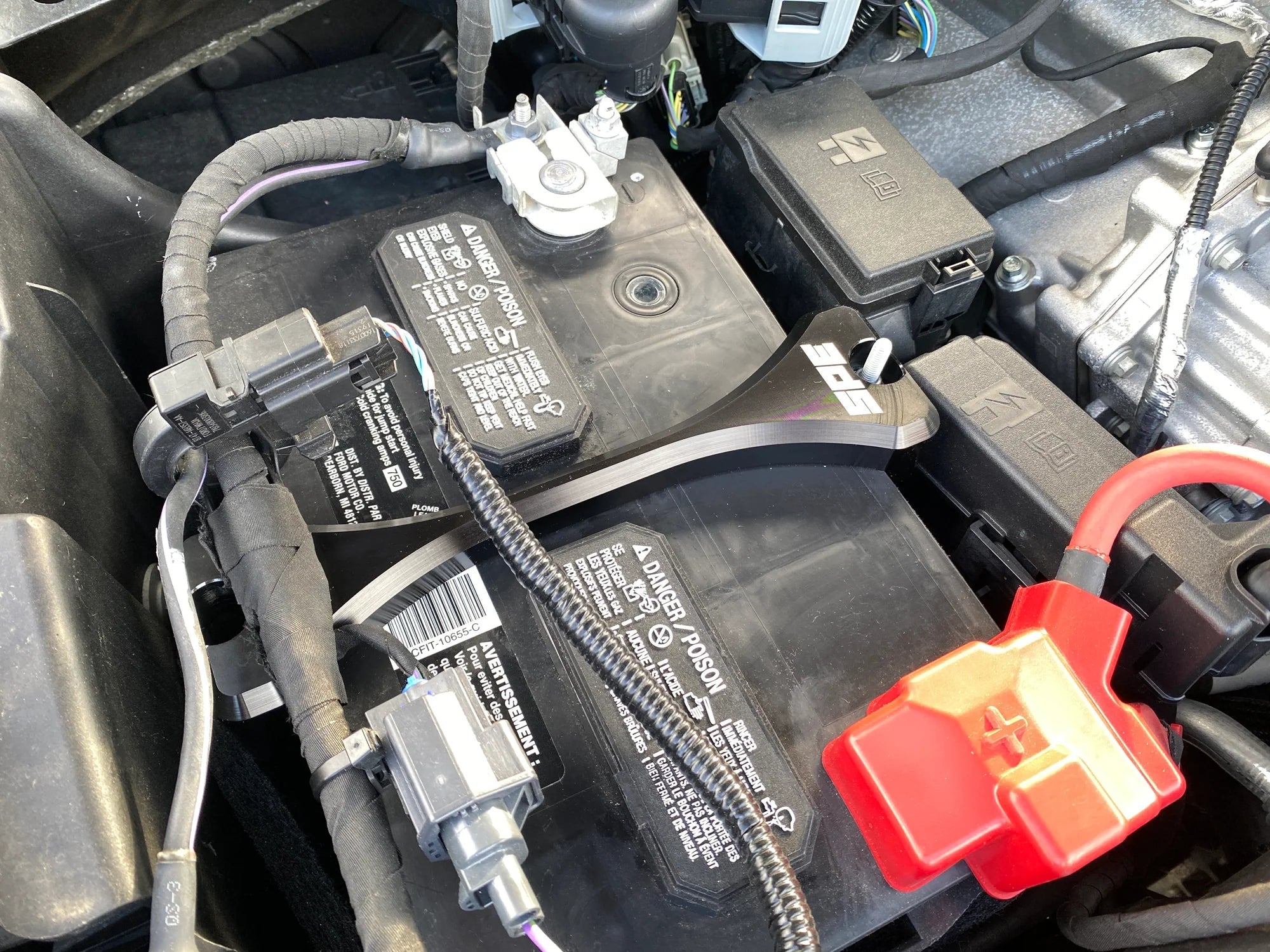 SPE Motorsport S100166 Billet Battery Hold Down (2011 - 2024 Power Stroke) - Southern Diesel Supply