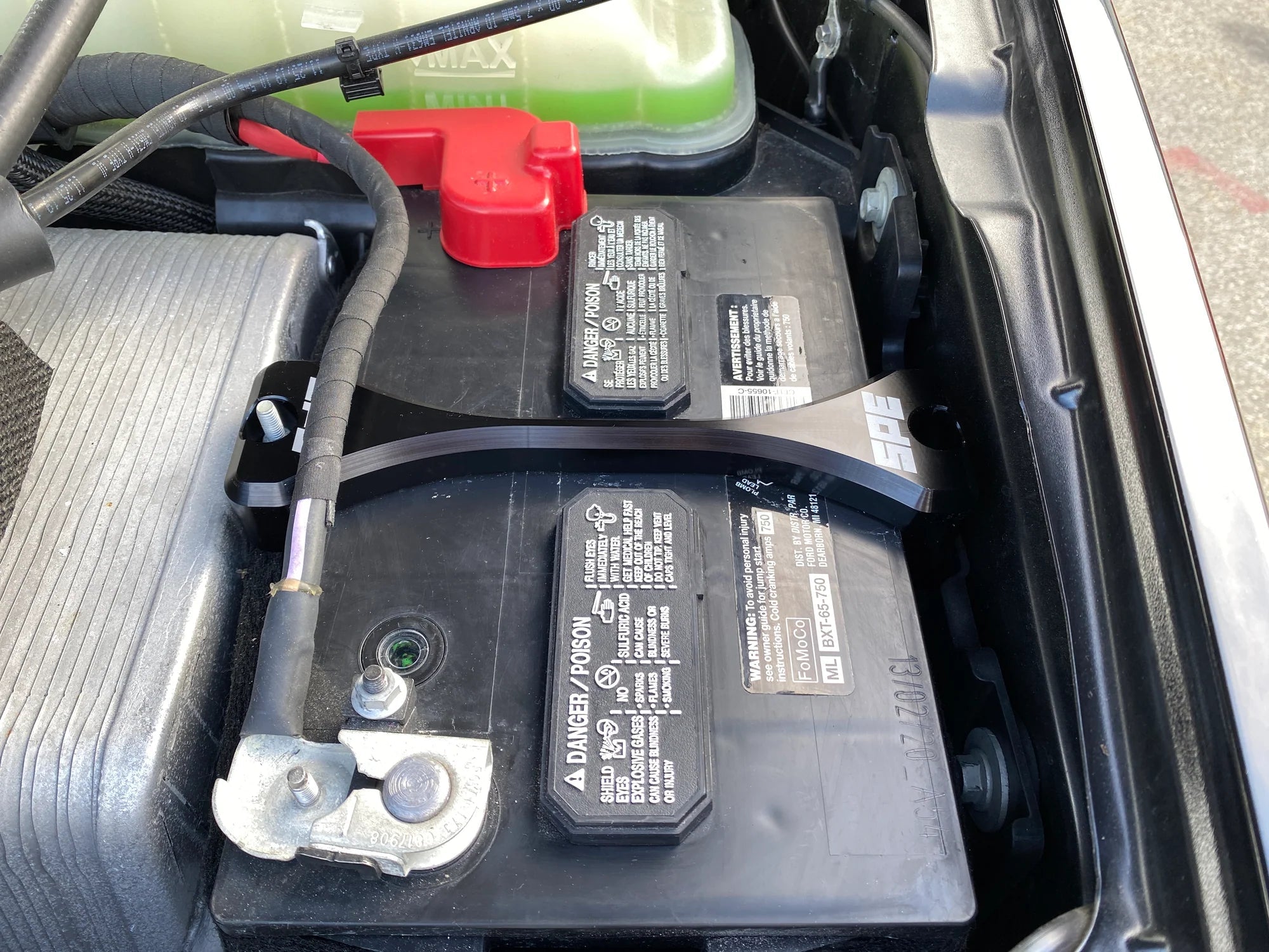 SPE Motorsport S100166 Billet Battery Hold Down (2011 - 2024 Power Stroke) - Southern Diesel Supply
