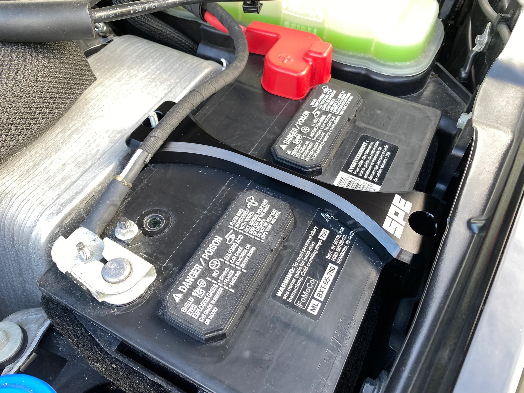 SPE Motorsport S100166 Billet Battery Hold Down (2011 - 2024 Power Stroke) - Southern Diesel Supply