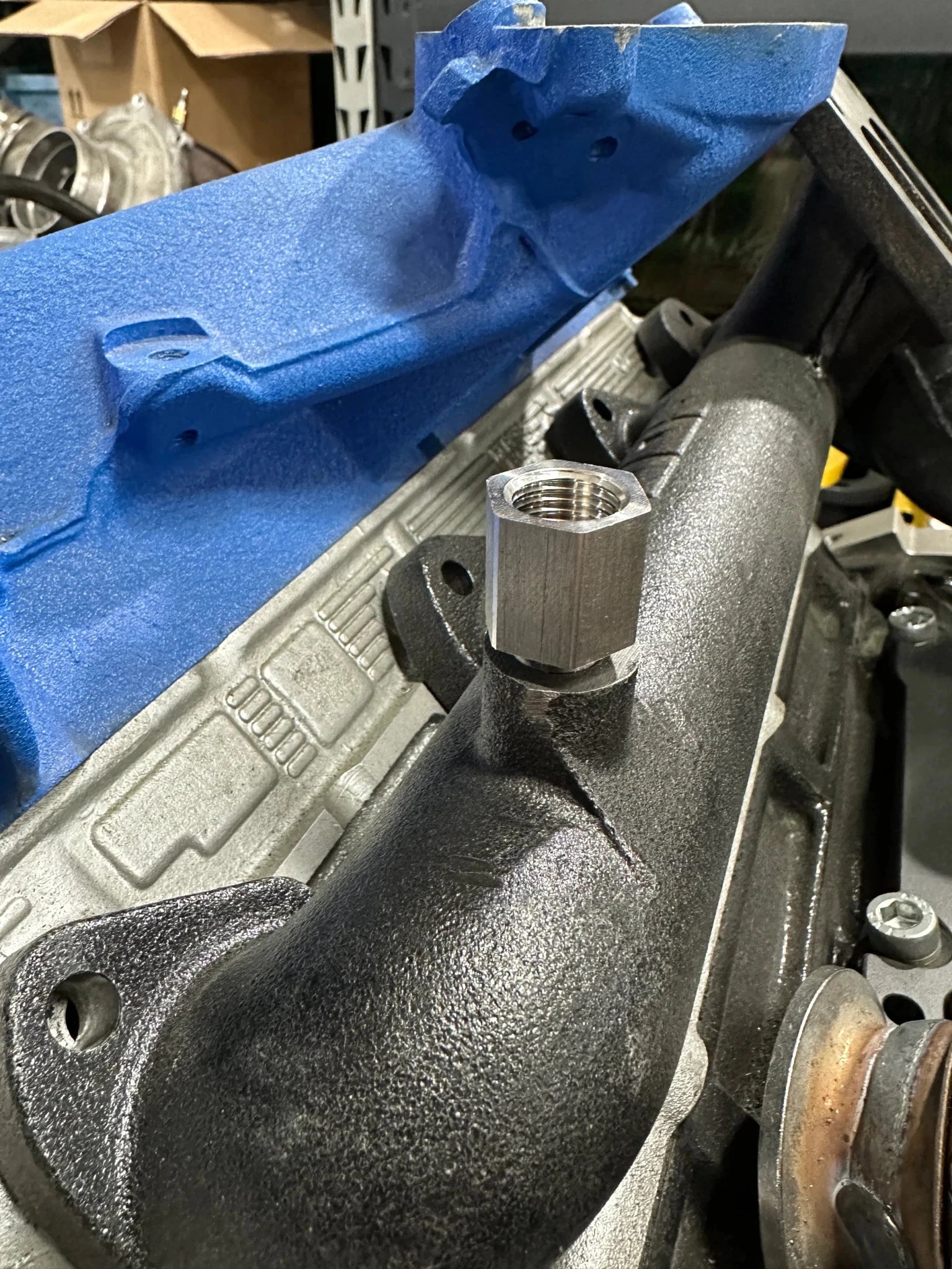 SPE Motorsport S100219 EGT Sensor Adapter - 1/8th NPT (2011 - 2025 Power Stroke) | Powerstroke - Southern Diesel Supply