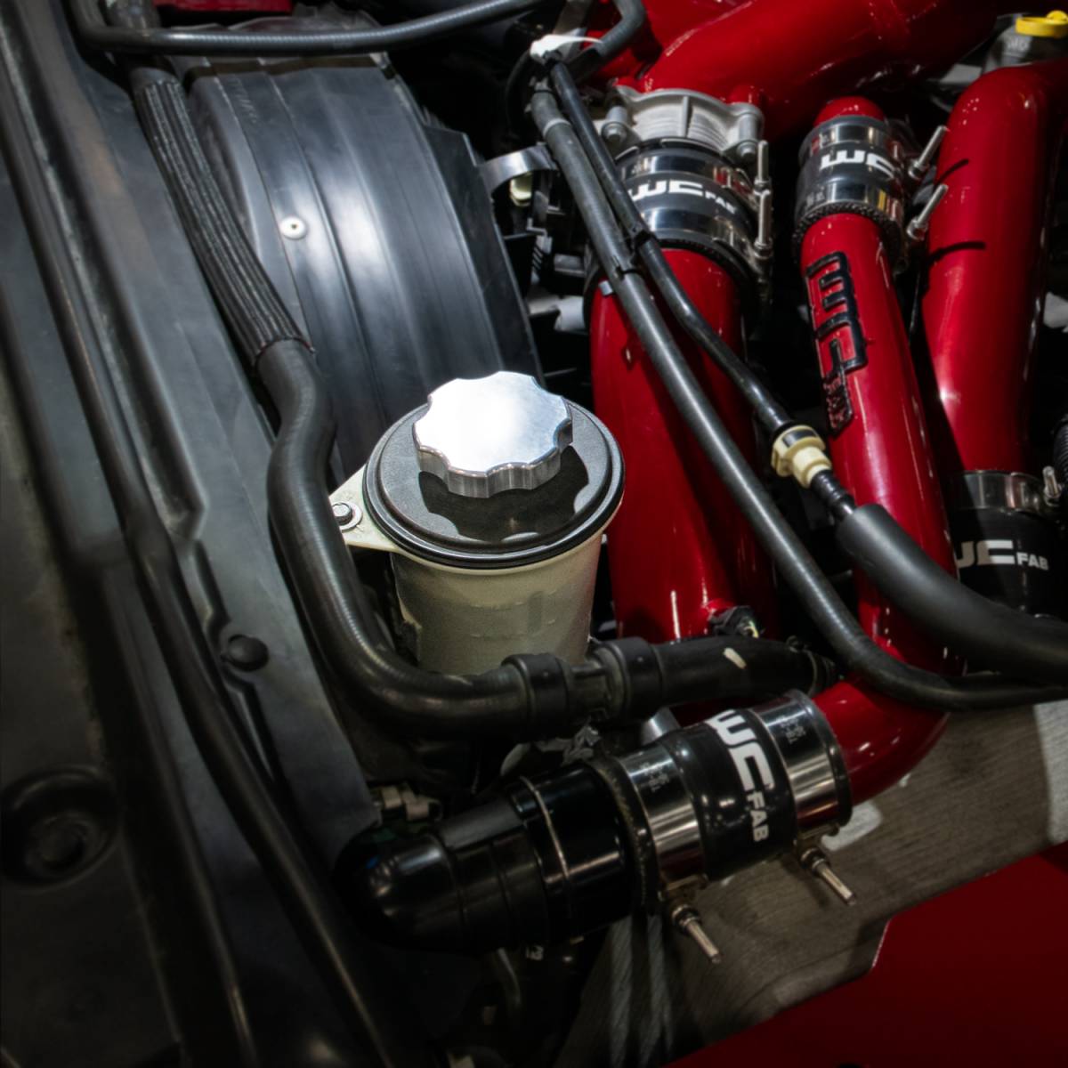 WCFab Billet Aluminum Power Steering Reservoir Cap (2017-2026 6.7L PowerStroke) - Southern Diesel Supply