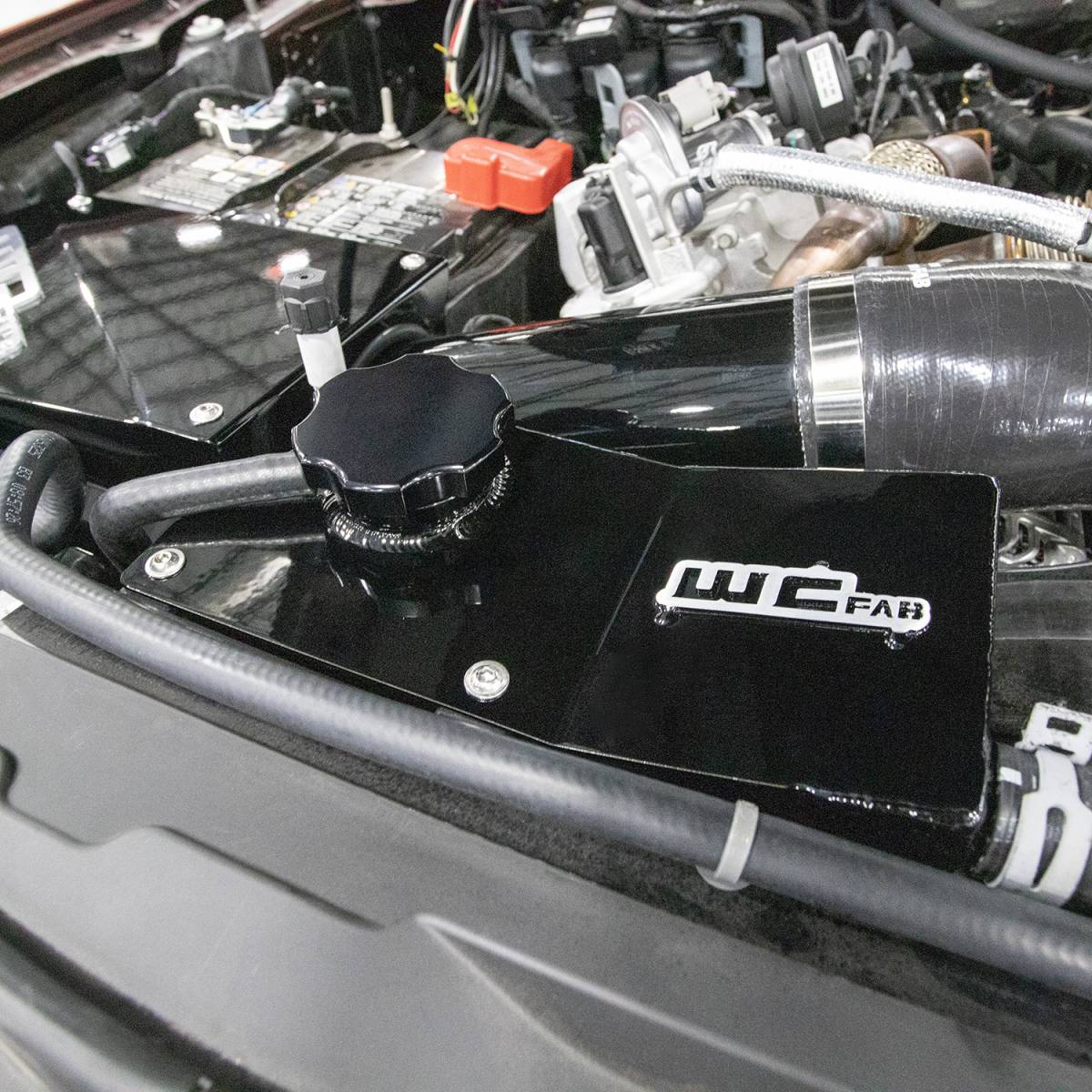 WCFab WCF100196 6.7L Powerstroke Secondary Coolant Tank Kit (2017 - 2025 Power Stroke) - Southern Diesel Supply