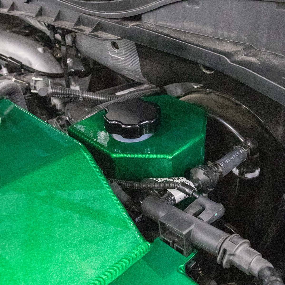 WCFab WCF100221 Billet Aluminum Brake Master Cylinder Cap, Black Anodized (2017 - 2025 Power Stroke) - Southern Diesel Supply