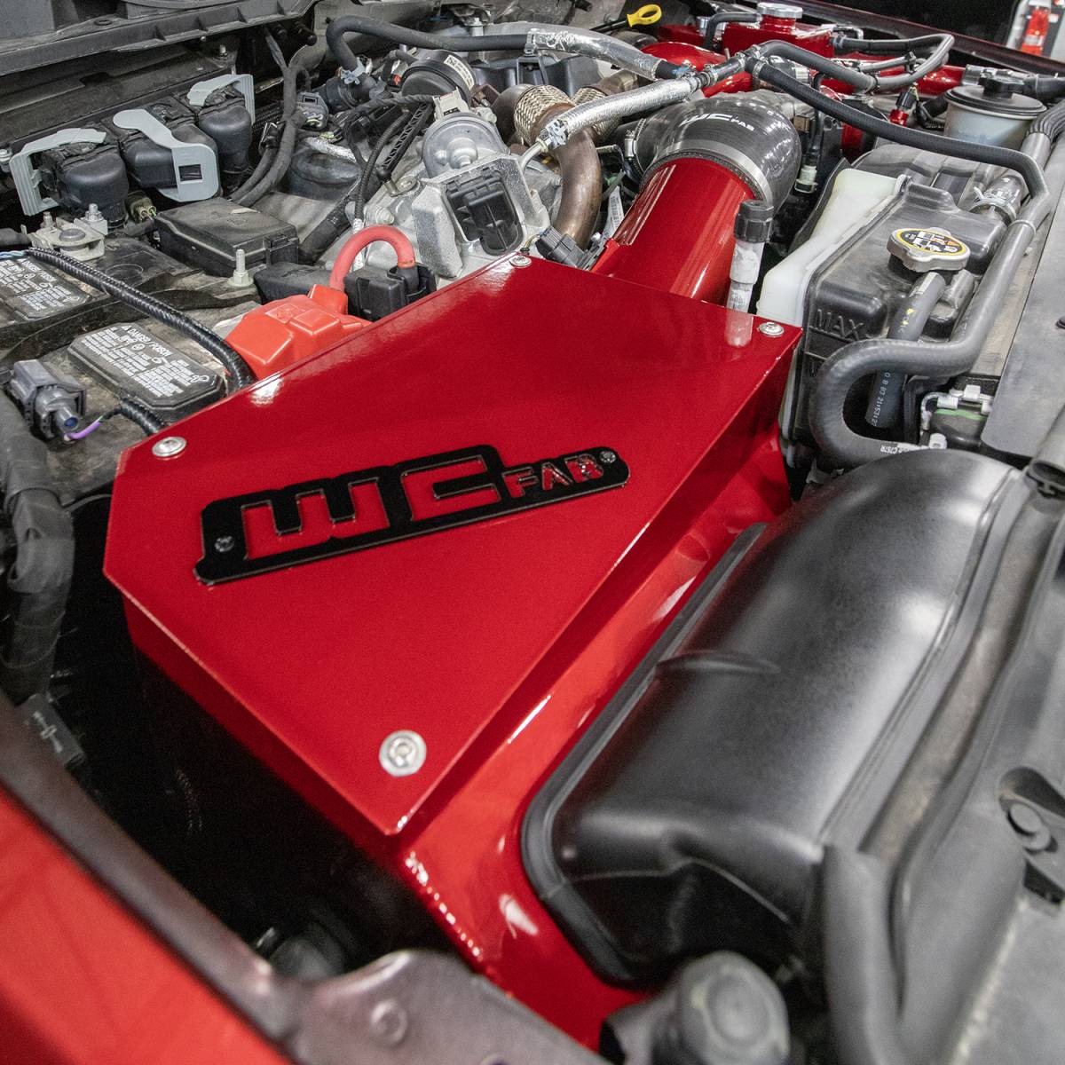 WCFab WCF100282 6.7L Powerstroke 4" Intake Kit With Air Box (2020 - 2024 Power Stroke) - Southern Diesel Supply