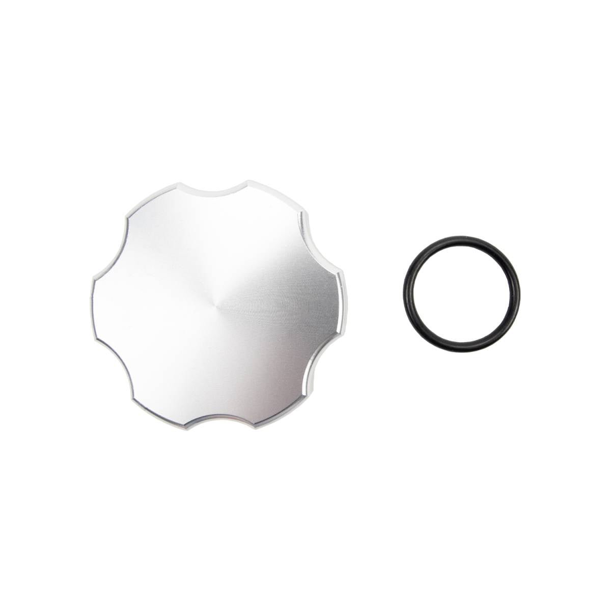 WCFab WCF100288 6.7L Powerstroke Billet Aluminum Oil Fill Cap, Clear Anodized (2011 - 2025 Power Stroke) - Southern Diesel Supply