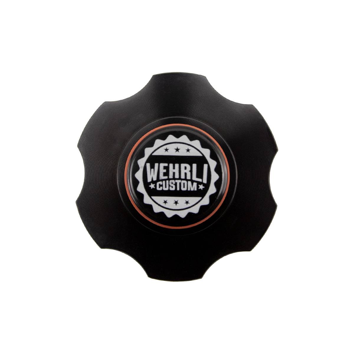 WCFab WCF100395 Cummins Billet Aluminum Oil Fill Cap, Black Anodized - Southern Diesel Supply