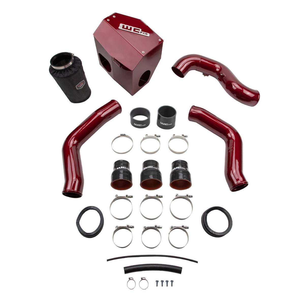WCFab WCF100447 6.7L Cummins Stage 2 High Flow Intake Bundle Kit - Southern Diesel Supply