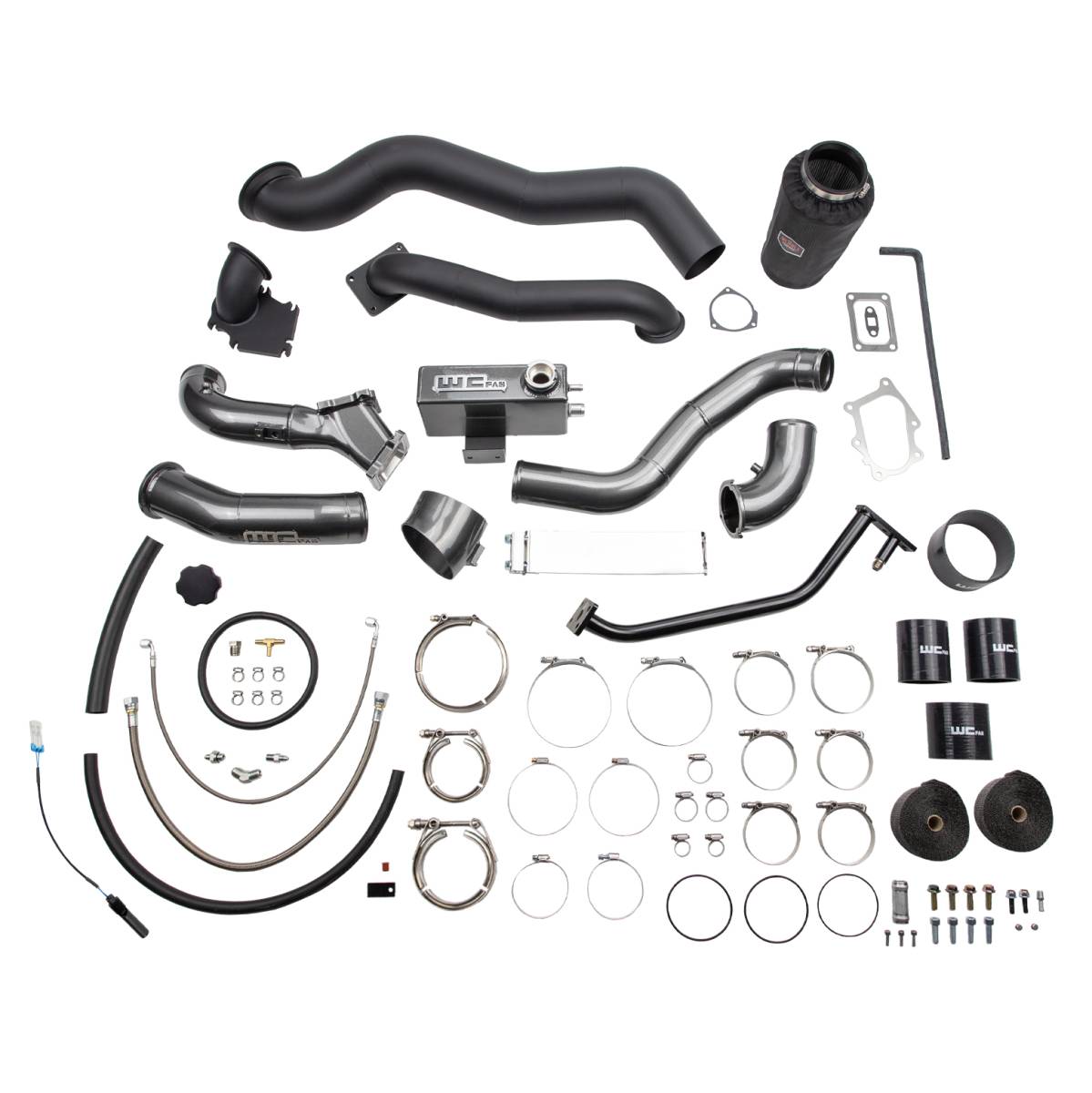WCFab WCF100570 LB7 Duramax S400/STOCK Twin (Compound) Turbo Kit - Southern Diesel Supply