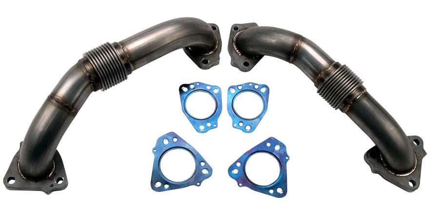 WCFab WCF100624 Duramax 2" Stainless Up Pipe Kit for OEM Manifolds with Gaskets (2017 - 2025 Duramax) - Southern Diesel Supply