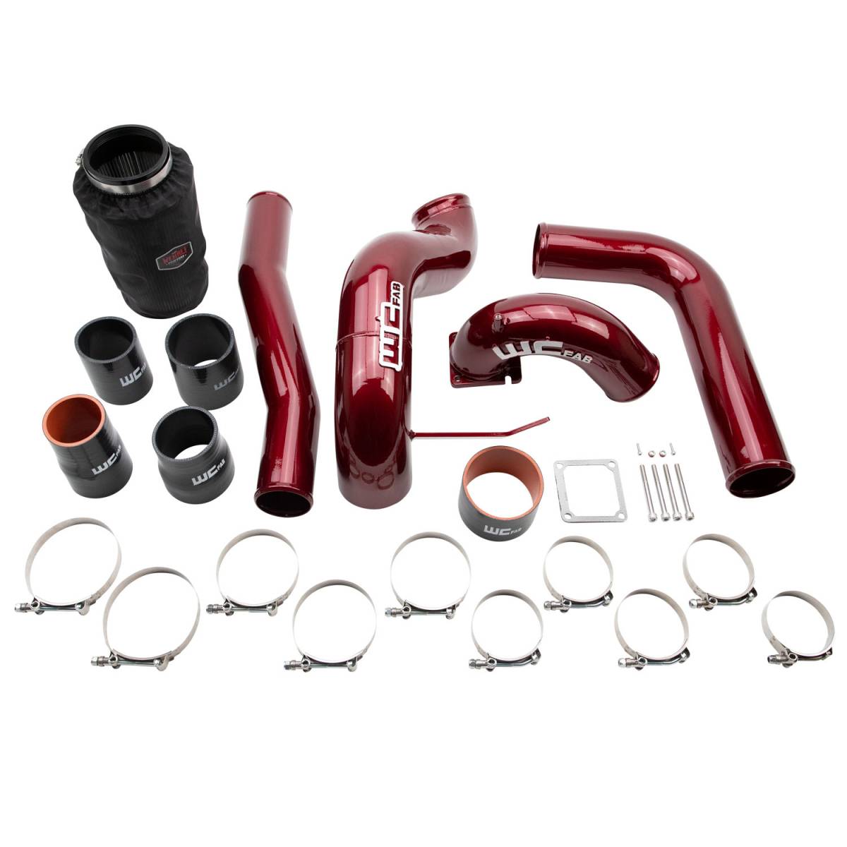 WCFab WCF100680 5.9L Cummins Stage 2 High Flow Intake Bundle Kit - Southern Diesel Supply