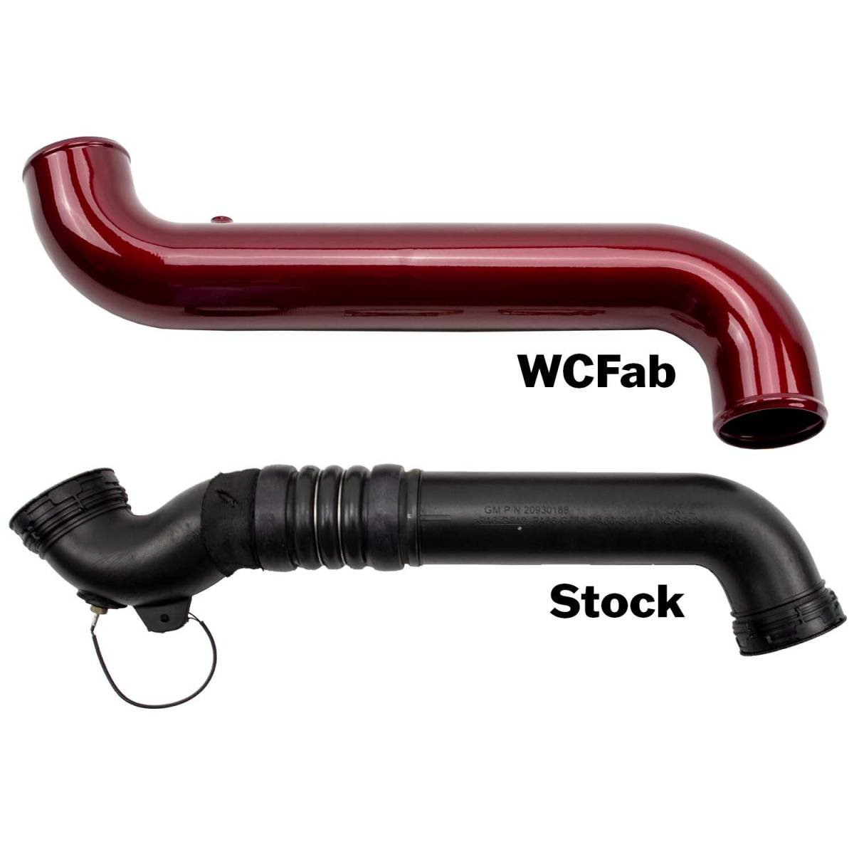 WCFab WCF100682 LML Duramax 3.5" Passenger (Cold) Side Intercooler Pipe Kit - Southern Diesel Supply