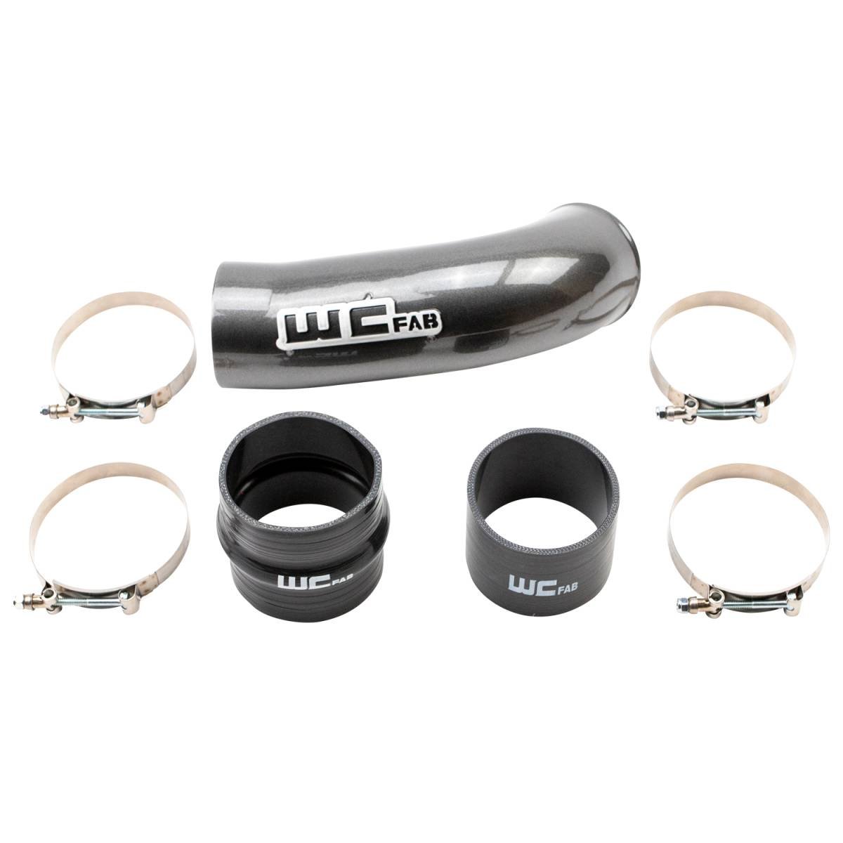 WCFab WCF100720 4" Intake Resonator Pipe (2020 - 2025 Duramax) - Southern Diesel Supply