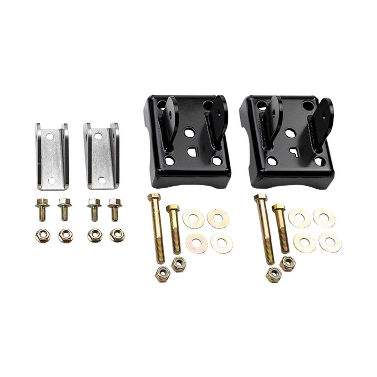 WCFab WCF100840 2001 - 2010 Duramax Traction Bar Brackets & Hardware Install Kit - Southern Diesel Supply