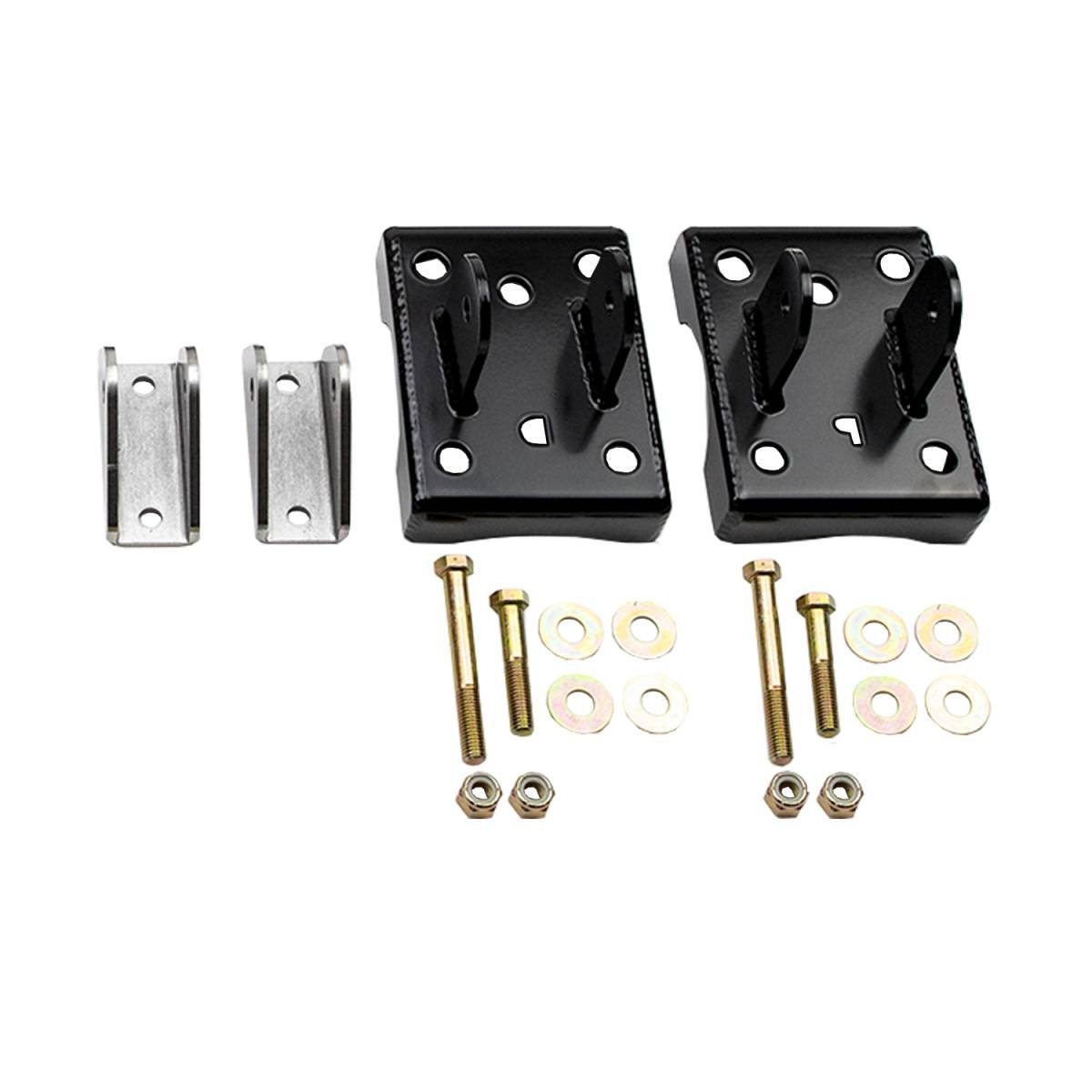 WCFab WCF100841 2011 - 2019 Duramax Traction Bar Brackets & Hardware Install Kit - Southern Diesel Supply
