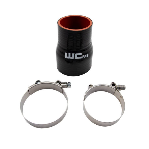 WCFab WCF207-105 2.375" X 3" ID Straight Reducer 4.5" Long Silicone Boot And Clamp Kit