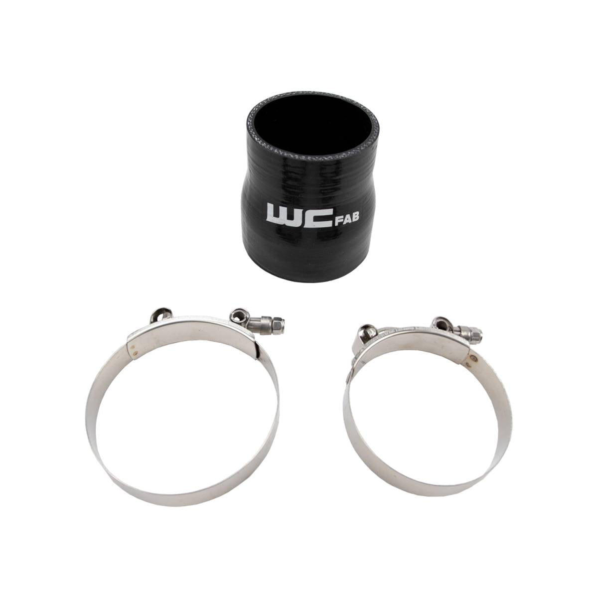 WCFab WCF207 - 109 3" X 3.5" ID Straight Reducer 4" Long Silicone Boot And Clamp Kit - Southern Diesel Supply