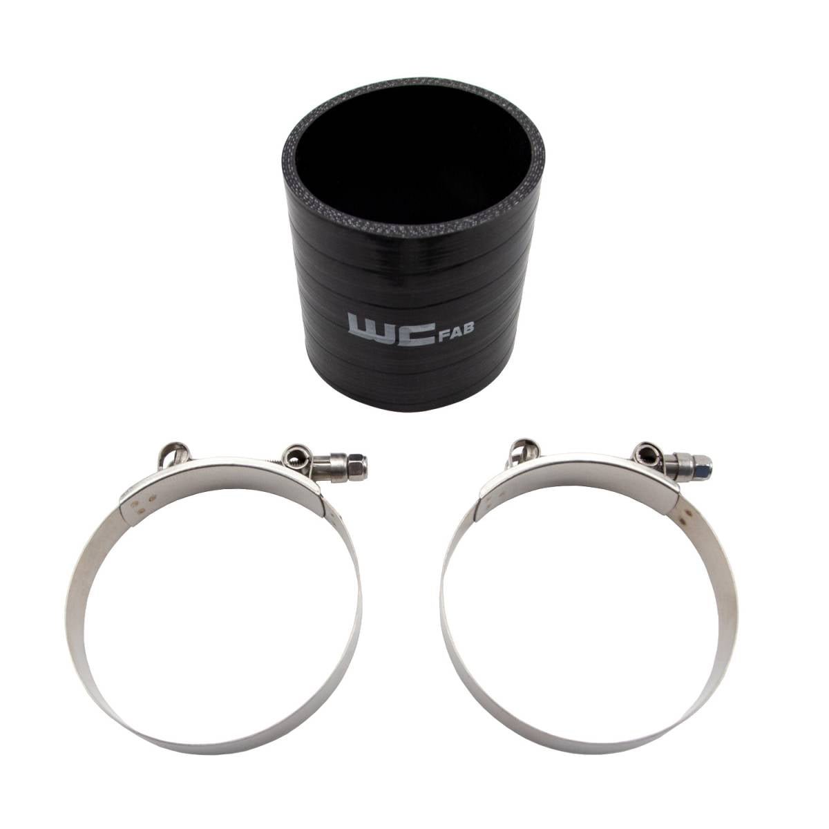 WCFab WCF207 - 111 3.5" ID X 4" Long Silicone Boot And Clamp Kit - Southern Diesel Supply