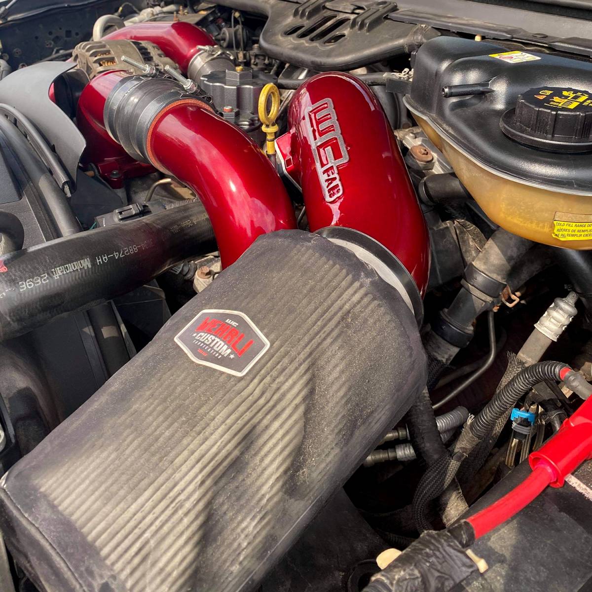 Wehrli Custom Fabrication | WCFab 6.0 Powerstroke 4" Intake Kit | Air Intake / Filter - Southern Diesel Supply