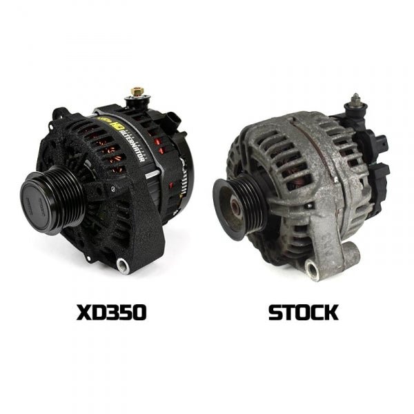 XDP XD350 HD High Output Alternator Wrinkle Black (2011 - 2019 Duramax) - Southern Diesel Supply