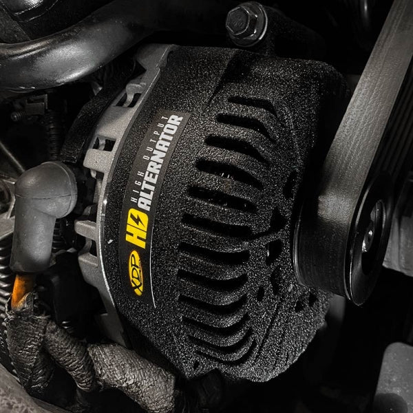 XDP XD358 HD High Output Secondary Alternator Wrinkle Black (2003 - 2007 Power Stroke) - Southern Diesel Supply