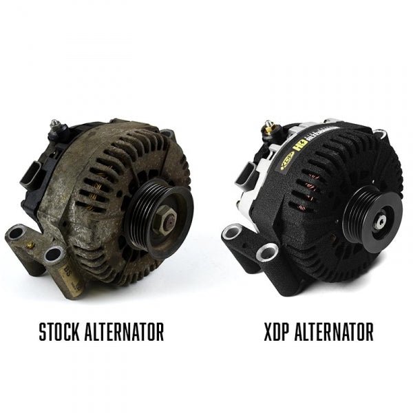 XDP XD358 HD High Output Secondary Alternator Wrinkle Black (2003 - 2007 Power Stroke) - Southern Diesel Supply